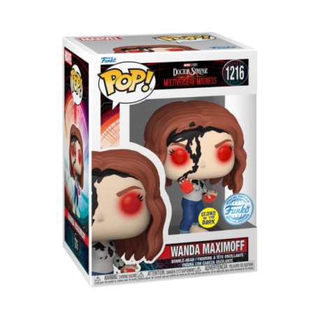 Funko Pop Marvel: Doctor Strange Multiverse Of Madness – Wanda Tierra 838 Glow Exclusivo