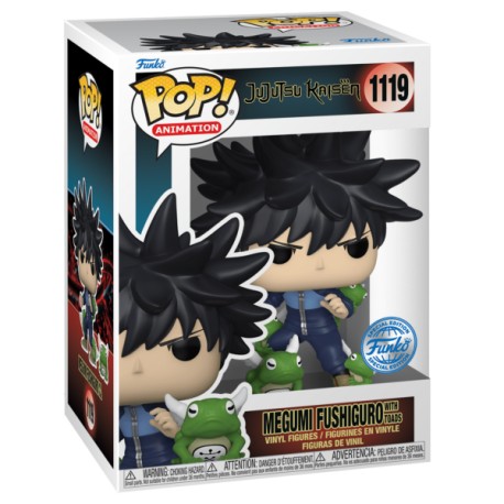 Funko Pop Animation: Jujutsu Kaisen – Megumi Fushiguro con Ranas Exclusivo